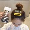 Horquilla de acrílico para flequillo de niña, accesorio para el cabello de celebridades de Internet, horquilla rota, tocado de primavera