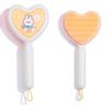 Peine de masaje Shunfa con patrón de poni de conejo de dibujos animados lindo para niños, amor de mujer, peine para el cabello color macarrón
