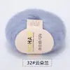 Fio Fino de Mohair de Bebê Sul-Africano Tecido à Mão Pelúcia Cachecol Xale Fio para Suéter Lã Macia Cashmere Fiação