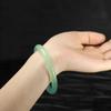 Pulsera color jade pulsera de jade hielo pulsera para niños verde claro flor flotante delgada redonda tintineante cuarzo roca pulsera de jade al por mayor