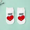 Calcetines para Mujer Primavera y Verano Dibujos Animados Lindos Estilo Preppy Coreano Blanco Elegante Estéreo Casual Versátil Estilo Japonés Estilo Boca Baja Tubo Corto