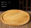 Bandeja de Bambu Inteira Retangular Bandeja para Xícaras de Chá Doméstica Prato de Madeira para Churrasco Prato para Frutas Prato de Madeira Maciça para Pão Estilo Japonês