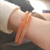 Pulseira de imitação de vidro passo a passo com guizos de jade, acessórios antigos de rosa de amora, namorada proibida, pulseira de livro vermelho pequeno