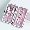Conjunto Clássico de Cortadores de Unha Yangjiang com 7 Peças Doce Manicure Ferramenta de Manicure Presente Personalizável Logo Impresso