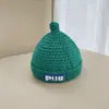Gorro Chupeta Gorro Infantil de Lã Tricotado para Meninos e Meninas no Outono e Inverno Quente e Espesso Gorro Pulôver Bebê Tendência
