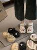 Conjunto de Sandalias y Chanclas de Moda con Pedrería Elegantes, Plataforma Gruesa, Combinan con Todo, Chanclas de Punta para Mujer, Novedad Verano 2024