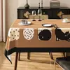 Mantel de Dibujos Animados Divertido Impermeable y a Prueba de Aceite 2025 Lujo Ligero Atmósfera de Gama Alta Lavable Rectangular Alfombrilla Protectora para Mesa