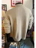 Suéter Estilo Old Money Cuello Henry para Hombre Primavera y Otoño Holgado Moderno Tejido de Punto Pesado Marca de Tendencia Chaqueta Juvenil de Gama Alta