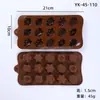 Molde de Silicona para Chocolate de Dibujos Animados Multiestilo Transfronterizo con Números y Letras Molde para Hornear DIY Molde para Fudge Cubitos de Hielo