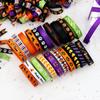 10mm Halloween Ribbon Halloween Party Scene Decoração Bow Headwear Material Inglês Carta Fita de cor sólida