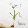 Tulipán bud de brownie con sensación de PU simulado que contiene Yang, decoración floral para fotografía de bodas, flor artificial, flor individual