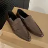 Mocasines de punta para el día a día, Zapatos planos estilo retro universitario, Zapatos de cuero para primavera y otoño, Zapatos planos de punta para mujer