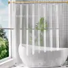 Nueva Cortina de Ducha Magnética Transparente 3D de Peva Impermeable y a Prueba de Moho Cortina de Puerta Divisoria de Baño Sin Taladrar Cortina Divisoria de Ducha