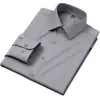 Lã+Modal Outono Camisa de Manga Longa de Lã de Alta Qualidade para Homens, Casual de Negócios, Antirrugas, Camisa que Não Precisa Passar