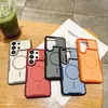 Adecuado para Samsung S26 Ultra, con acabado mate y fijación magnética; también compatible con S25 Ultra, ofreciendo una funda protectora de cobertura total dos en uno