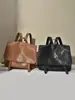 2026 Nuevo Modelo Mochila Cruzada de Mensajero de Piel de Oveja Curtida al Vegetal de Primera Capa, Gran Capacidad para el Trabajo, los Viajes Diarios y el Ocio