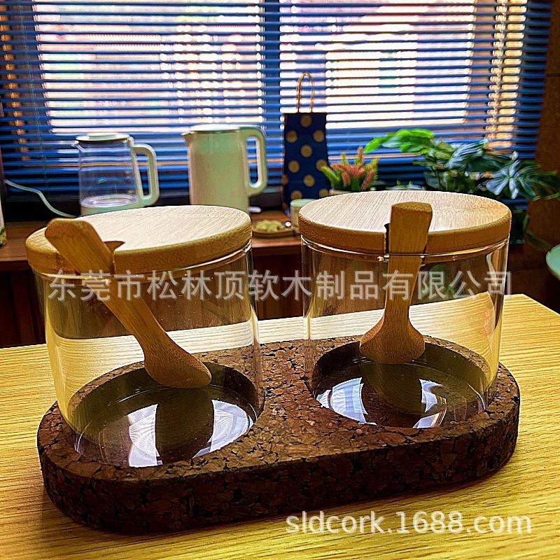 玻璃罐碳化软木托盘