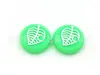 Cubierta protectora de silicona para joystick Sen con forma de hoja para Nintendo Switch OLED, tapa protectora antideslizante para mando de juego Mario