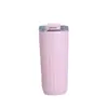 Taza de Café Simple Rayada de Acero Inoxidable 304 Taza de Agua para Estudiantes Hombres y Mujeres Taza Térmica Taza de Acompañamiento para Regalo Logo Imprimible