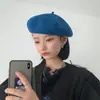 Boina para mujer, estilo británico retro, otoño e invierno, gorro de pintor de lana japonesa, gorro Beilei para mujer, versátil gorro de moda coreana