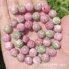 Chiming Trade Pedra Olho de Tigre Natural Contas Soltas Cristal Rosa Imitação Kunzita Pedra Colorida Contas Redondas Joias de Miçangas DIY