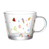 Caneca de Vidro Borossilicato Personalizada com impressão de logo e padrão, resistente a altas temperaturas, anti-escaldante, para leite, chá e água no escritório