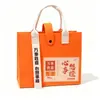 Bolsas de fieltro estilo ins personalizadas, varias bolsas de fieltro, recuerdos, bolsas de fieltro para reuniones anuales de negocios y regalos navideños
