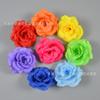 Flores Artificiais de Rosa Exclusivamente para Vendas Transfronteiriças, Rosa de 8cm Planta Verde Arranjo Floral de Coluna para Decoração de Casamento e Cabeça de Flor de Parede