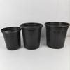 Bacia de galão de mudas pretas clássica da moda multi-tamanho grande bacia de galão espessada PP Blister grande vaso de flores atacado