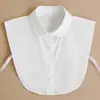 Fábrica de Cuellos Falsos para Mujer Otoño e Invierno Blanco Cuello Puntiagudo Combinación Universal Cuello de Camisa Combinación Suéter Camisa Base Interior Cuello Falso