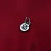 Accesorios de Plata de Ley S925, Bolsa de la Suerte de Lingote, Colgante de Paz y Bendición, Pulsera de Cuerda Trenzada Hecha a Mano para DIY, Accesorios de Joyería con Cuentas