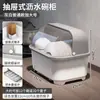 Armário Secador de Louças para Cozinha Doméstica com Tampa Caixa de Armazenamento para Tigelas Pratos Armário de Armazenamento para Talheres Palitos Caixa de Armazenamento Venda por Atacado