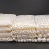 Atacado Branco Puro Furo Reto ABS Imitação de Pérola Contas Soltas DIY Pulseira Colar Artesanal Acessórios Contas Soltas por Peso