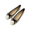 Zapatos Planos Cuadrados Estilo Francés con Lazo de Ballet, Nuevos Mocasines Rojos de Boca Baja Inspirados en Chanel para Mujer