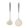 Set de Utensilios de Cocina con Espátula de Silicona, Sartén Antiadherente de Grado Alimenticio, Espátula y Cuchara de Cocina de Silicona Resistentes a Altas Temperaturas