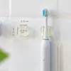 Ins portacepillos de dientes de pared sin perforaciones baño inodoro juego de cepillos de dientes tipo ventosa estante de almacenamiento de espejo