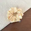 Goma de pelo plisada dulce estilo coreano con lunares de corazón, Lazo para el pelo para moño o coleta, Accesorio para el pelo de verano