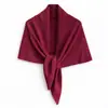 Bufanda triangular de lana pura para mujer, estilo coreano, sencilla, cálida, larga, para otoño e invierno, nueva, transfronteriza