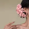 Atmósfera Floral Suave de Primavera, Estilo Festivo, Hermoso Pasador de Flor Rosa, Pasador de Temperamento Dulce, Accesorios para el Cabello para Mujeres