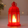 Lámpara de Linterna Pequeña Retro Nueva Transfronteriza Vela Electrónica LED Lámpara de Aceite Decoración Creativa de Atmósfera Regalo Lámpara de Viento Linterna de Caballo
