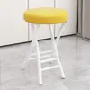 Silla Plegable para Uso Doméstico con Respaldo Suave, Silla de Escritorio Simple, Taburete Plegable para Dormitorio, Taburete Pequeño para Balcón, Taburete Redondo Portátil