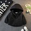 Jaqueta Masculina Primavera Outono Inverno Roupa de Algodão Fina 2026 Nova Jaqueta Acolchoada com Capuz para Crianças Roupas de Algodão para Bebê Tendência Inverno