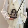 Mini Bolso Shell Moderno Versátil Retro con Letras Bolso de Mujer Portátil Bolso Infantil 2025 Nuevo Bolso Cruzado de Mujer Trendy