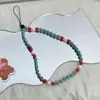 Cadena de Teléfono Arcoíris de Moda Popular en Redes Sociales, Lanyard de Teléfono Estilo Ins de Marca de Moda Hot Girl, Colgante Corto de Ccd de Hongo, Transfronterizo