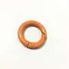 Hebilla de resorte de color, anillo de resorte de aleación de pintura de círculo abierto de metal, cadena para teléfono móvil, cadena para bolso, accesorios hechos a mano