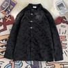 Camisa de jacquard da moda nacional Zhongshan estilo Tang manga longa marca da moda nova estilo chinês nicho alta qualidade casual versátil moda camisa