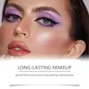Zephoco Barra de Sombra de Ojos Morado Starlight con Brillo Color Natural Impermeable Larga Duración Maquillaje Lentejuela Barra de Sombra Conveniente