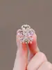 Cristal Imitación Flor de Cerezo Mariposa Conejo Lazo Amor tamaño pequeño Pinza de Agarre Flequillo Frontal Pasador Mini Fábrica Mayorista