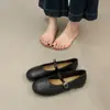 Sapatilhas Prateadas Estilo Francês para Mulheres, Sapatos Baixos Mary Jane Primavera 2026, Sapatos de Vovó, Mocassins Casuais