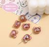 Lindo oso de color conejo AB color estrellas resina cuentas DIY teléfono móvil cadena pulsera collar accesorios material